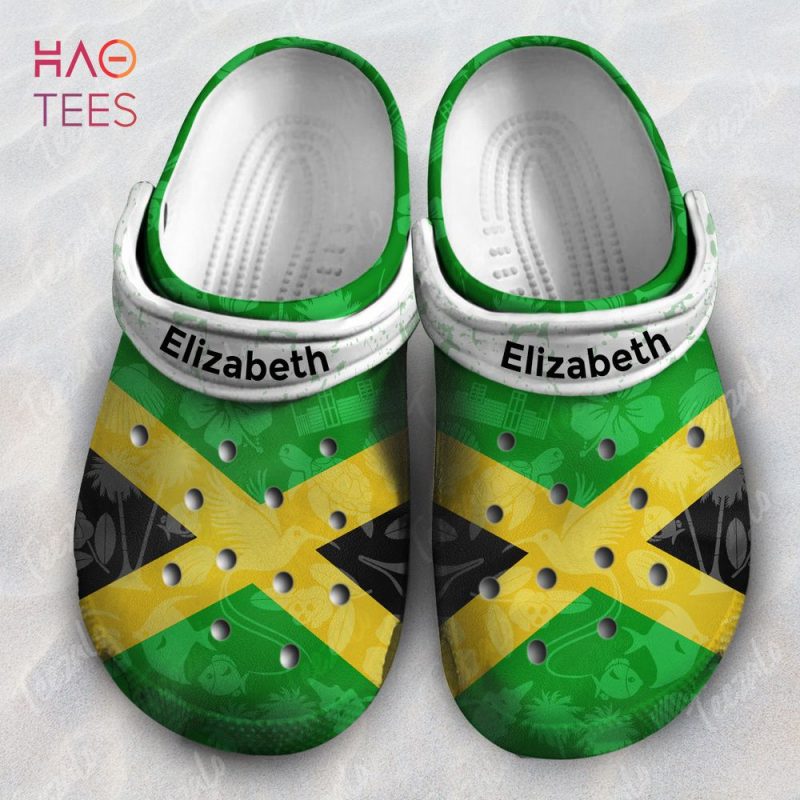 Symbols Shadow Effect In Jamaica Flag Personalized Crocs Shoes Symbols Shadow Effect In Jamaica Flag Personalized Crocs Shoes