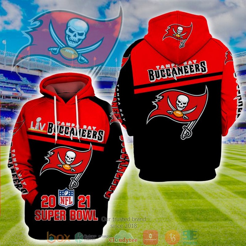 Tampa Bay Buccaneers Nfl 2021 Super Bowl 3D Hoodie Tampa Bay Buccaneers Nfl 2021 Super Bowl 3D Hoodie