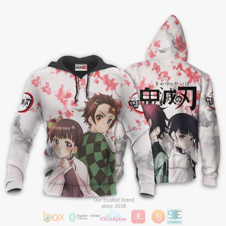 Tanjiro-And-Kanao-Kimetsu-Anime-White-3D-Hoodie-Bomber-Jacket-3