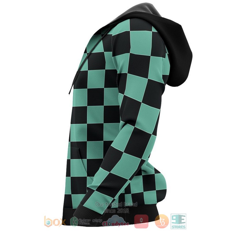 Tanjiro Uniform Costume Anime Kimetsu 3D Hoodie Tanjiro Uniform Costume Anime Kimetsu 3D Hoodie