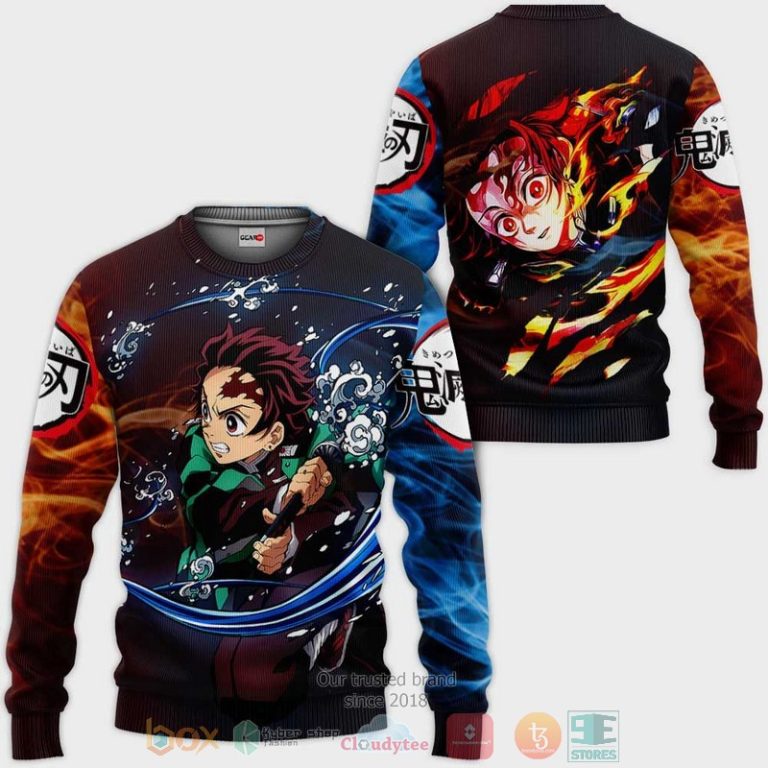 Tanjiro-Water-And-Sun-Breathing-Kimetsu-Anime-3D-Hoodie-Bomber-Jacket-2