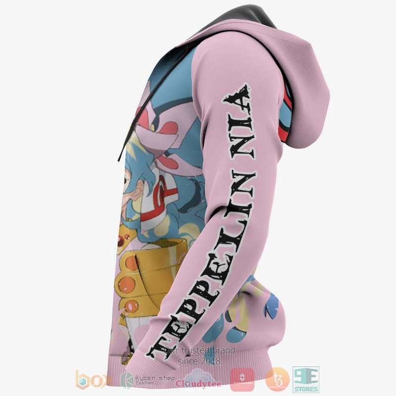 Teppelin Nia Tengen Toppa Gurren Lagann Anime 3D Hoodie Teppelin Nia Tengen Toppa Gurren Lagann Anime 3D Hoodie