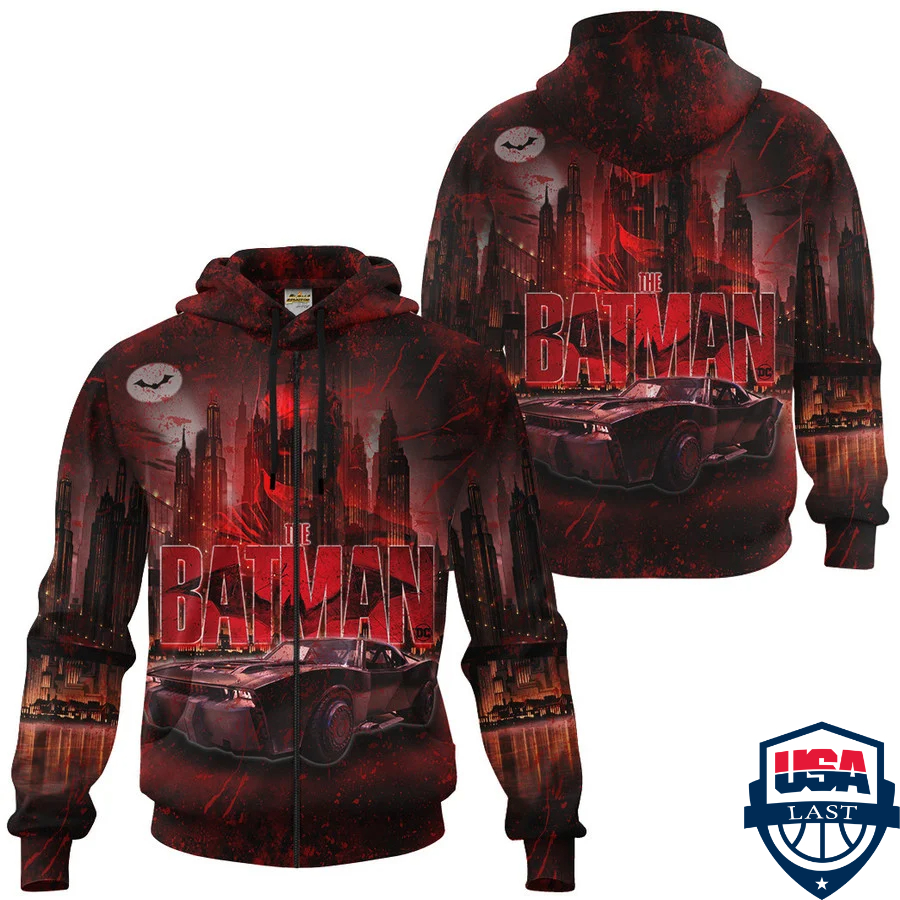 The Batman 3D Hoodie Apparel The Batman 3D Hoodie Apparel