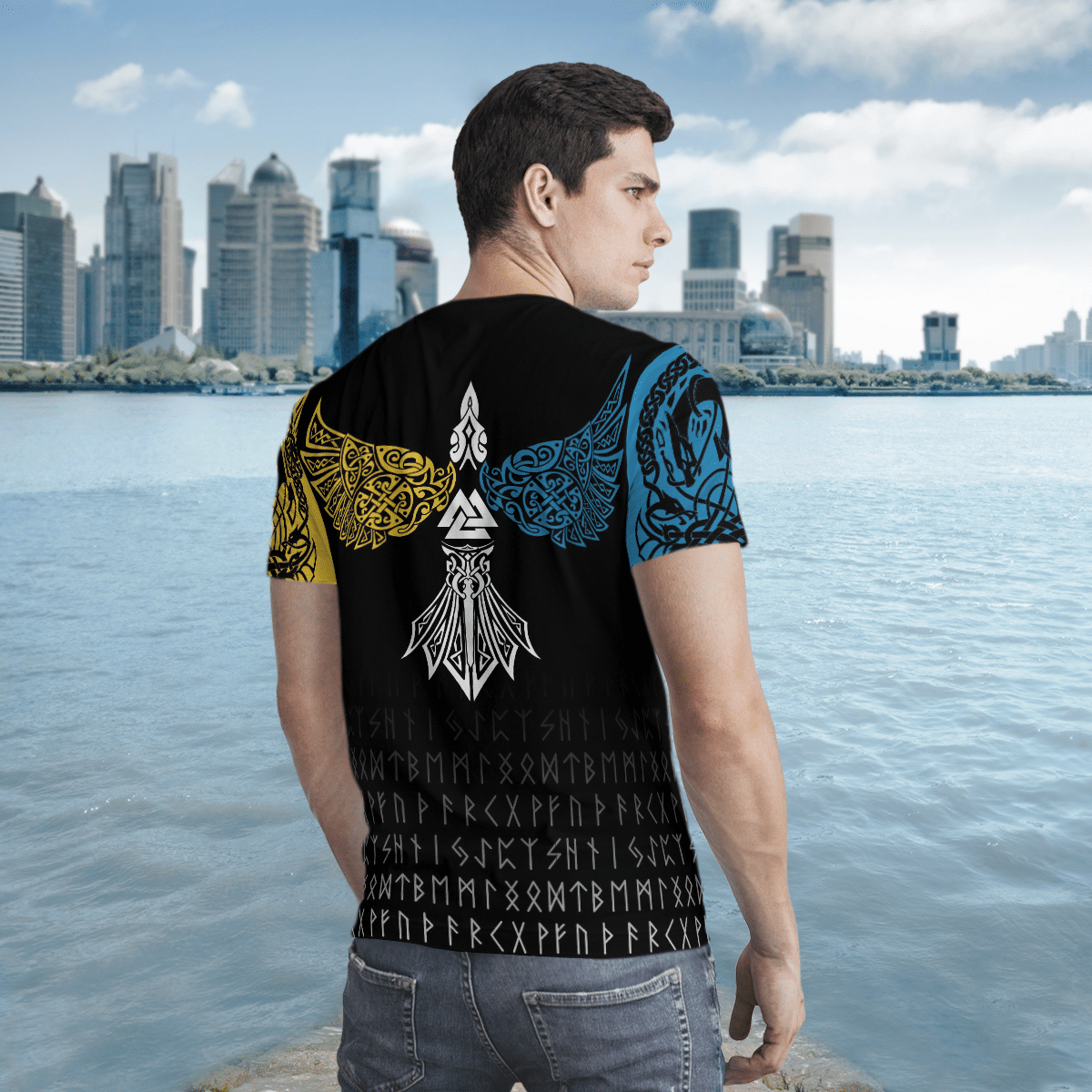 The Sons Of Fenrir Skoll And Hati Raven 3D Shirt The Sons Of Fenrir Skoll And Hati Raven 3D Shirt