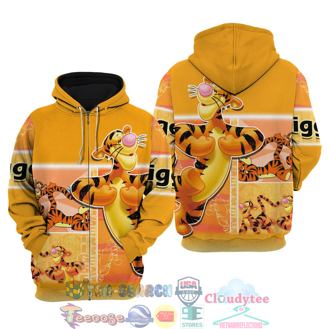 Tigger Winnie The Pooh Disney Hoodie 3D Hot Sale 2024