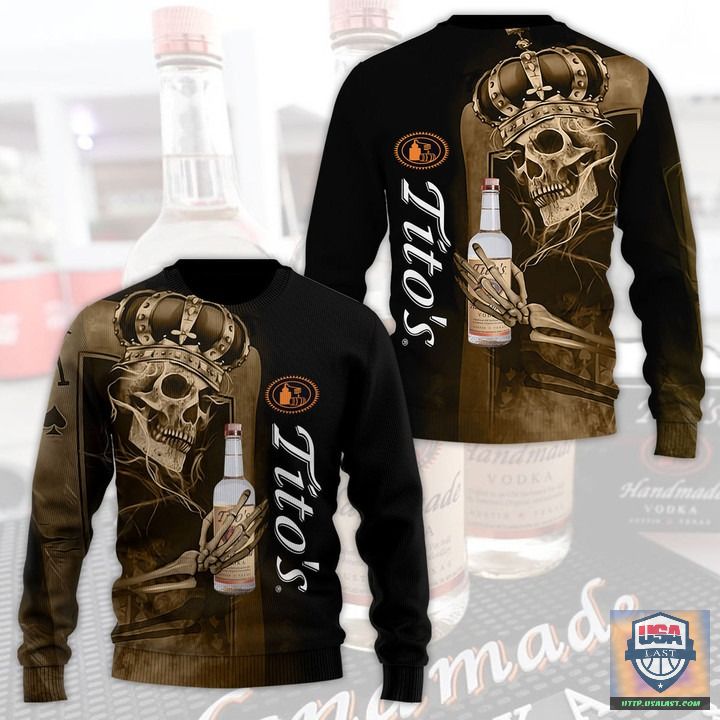 Tito’S Handmade Vodka King Skull 3D All Over Print Hoodie T-Shirt Tito’S Handmade Vodka King Skull 3D All Over Print Hoodie T-Shirt