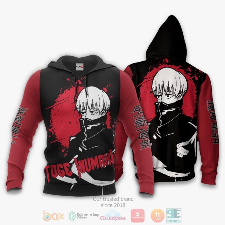 Toge-Inumaki-Jujutsu-Kaisen-Anime-Monochrome-3D-Hoodie-Bomber-Jacket-3