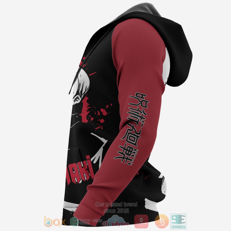 Toge Inumaki Jujutsu Kaisen Anime Monochrome 3D Hoodie Toge Inumaki Jujutsu Kaisen Anime Monochrome 3D Hoodie
