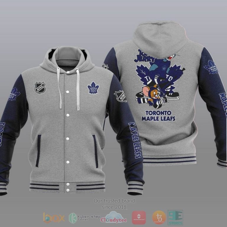 Toronto-Maple-Leafs-Nhl-Tom-And-Jerry-Baseball-Hoodie-Jacket-2