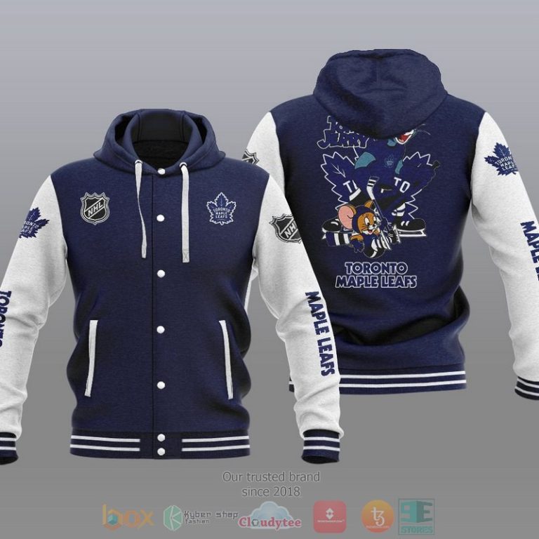 Toronto-Maple-Leafs-Nhl-Tom-And-Jerry-Baseball-Hoodie-Jacket-3