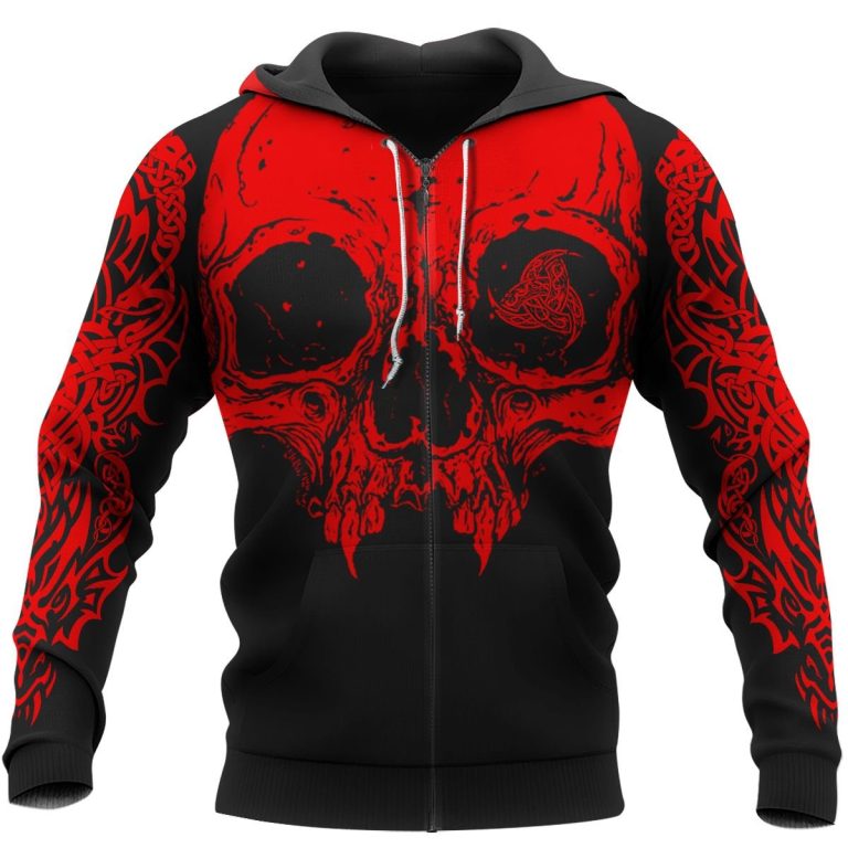 Triple-Horn-Of-Odin-Skull-Red-Black-3D-Shirt-Hoodie-3