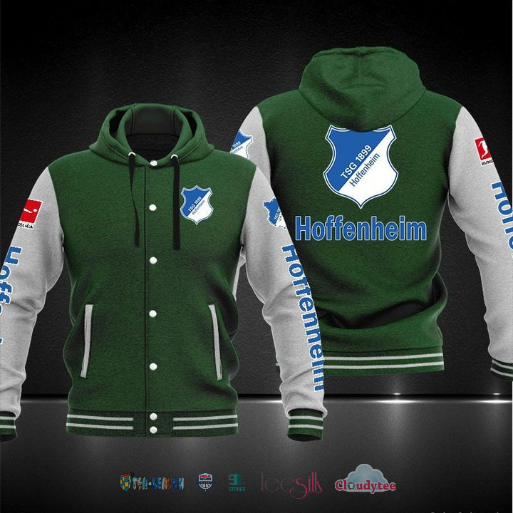 Tsg Hoffenheim Baseball Hoodie Jacket Tsg Hoffenheim Baseball Hoodie Jacket