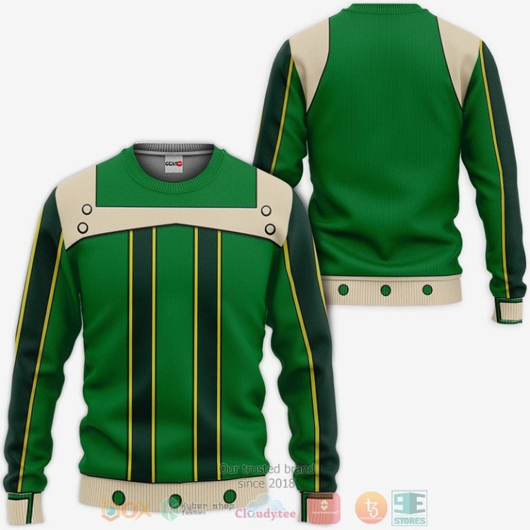 Tsuyu-Asui-Froppy-Uniform-My-Hero-Academia-Anime-3D-Hoodie-Bomber-Jacket-2