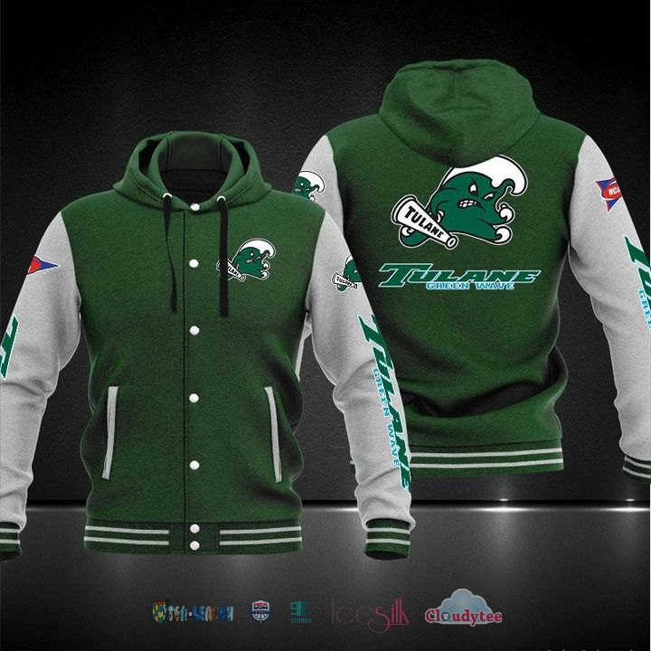 Tulane Green Wave Baseball Hoodie Jacket Tulane Green Wave Baseball Hoodie Jacket