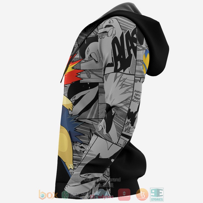 Typhlosion Anime Pokemon Mix Manga 3D Hoodie Typhlosion Anime Pokemon Mix Manga 3D Hoodie
