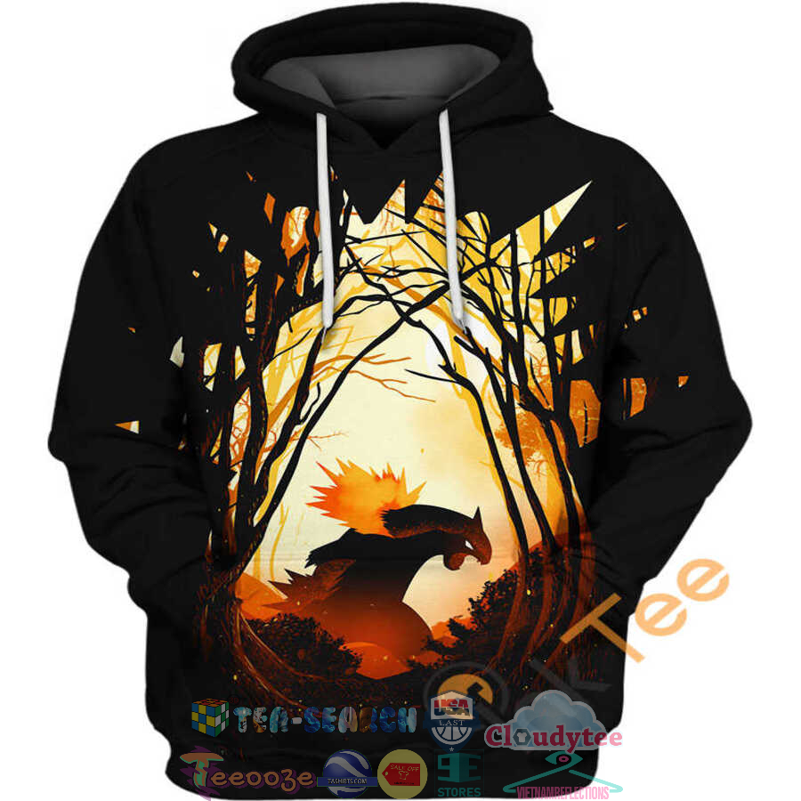 Typhlosion Pokemon Burned Hoodie 3D Typhlosion Pokemon Burned Hoodie 3D
