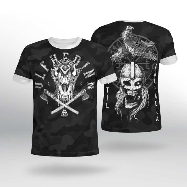 Ulfhedinn-Untill-Valhalla-Black-Camo-3D-Shirt-Hoodie-2