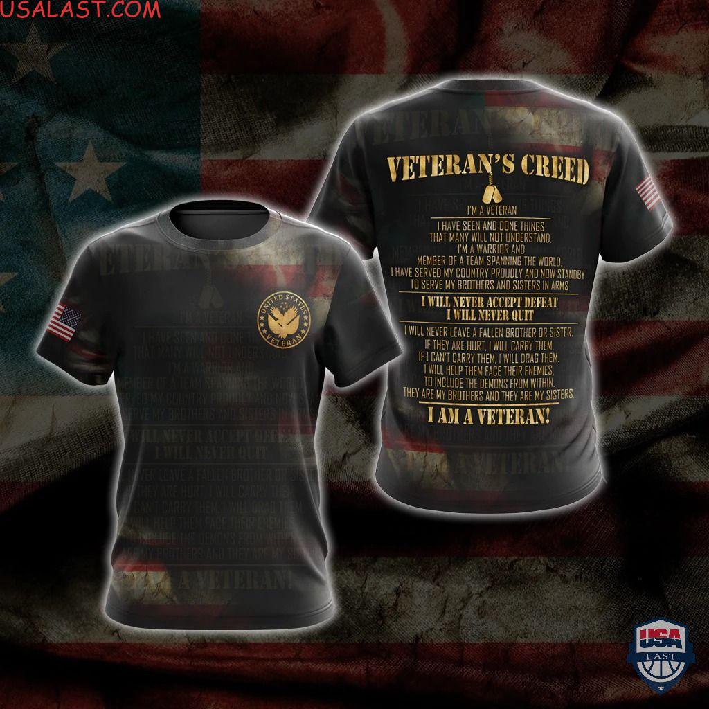 Veteran’S Creed T-Shirt Zip Hoodie Pullover Hoodie Veteran’S Creed T-Shirt Zip Hoodie Pullover Hoodie
