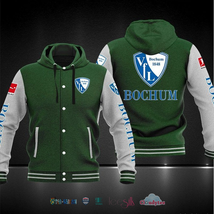 Vfl Bochum Baseball Hoodie Jacket Vfl Bochum Baseball Hoodie Jacket