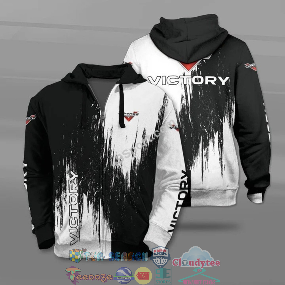 Victory Motorcycles All Over Printed T-Shirt Hoodie Victory Motorcycles All Over Printed T-Shirt Hoodie