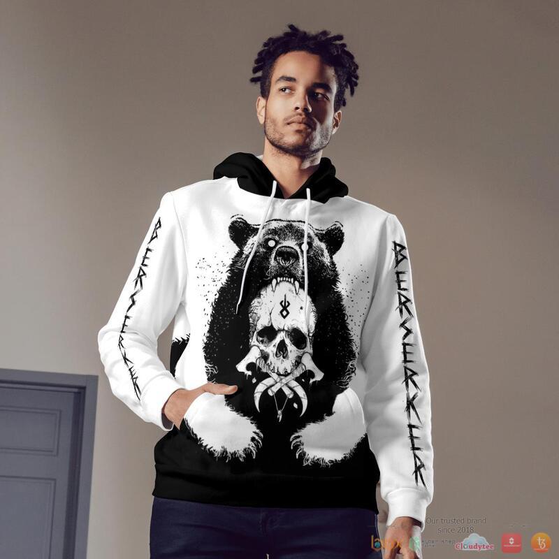 Viking Bear Claws And Yggdrasil 3D Shirt Viking Bear Claws And Yggdrasil 3D Shirt