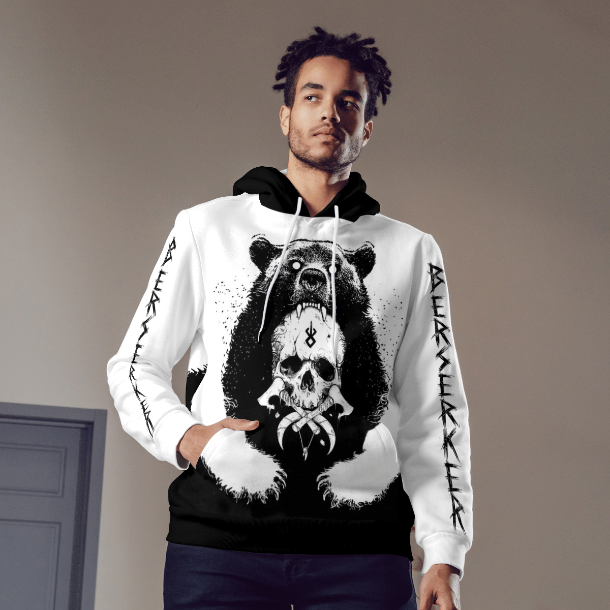 Viking Bear Claws And Yggdrasil 3D Shirt Viking Bear Claws And Yggdrasil 3D Shirt