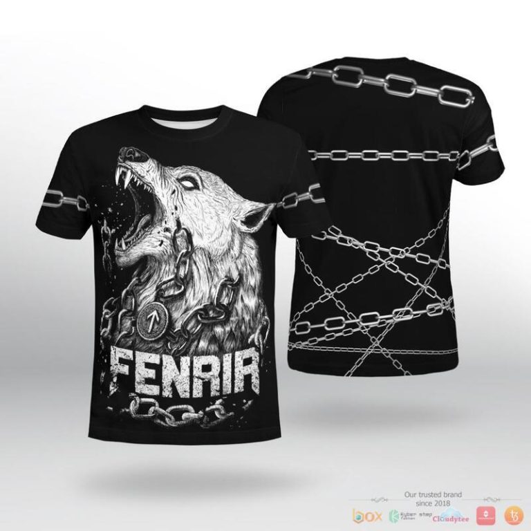 Viking-Fenrir-Is-Tied-With-Chains-3D-Shirt-Hoodie-2