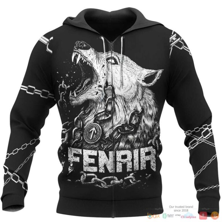 Viking-Fenrir-Is-Tied-With-Chains-3D-Shirt-Hoodie-3