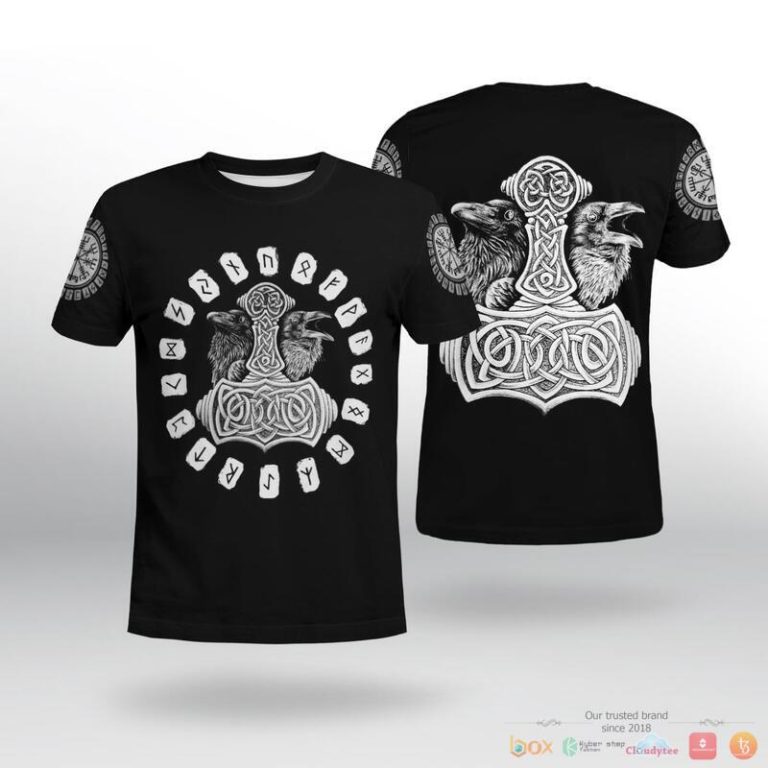 Viking-Hammer-Raven-3D-Shirt-Hoodie-2