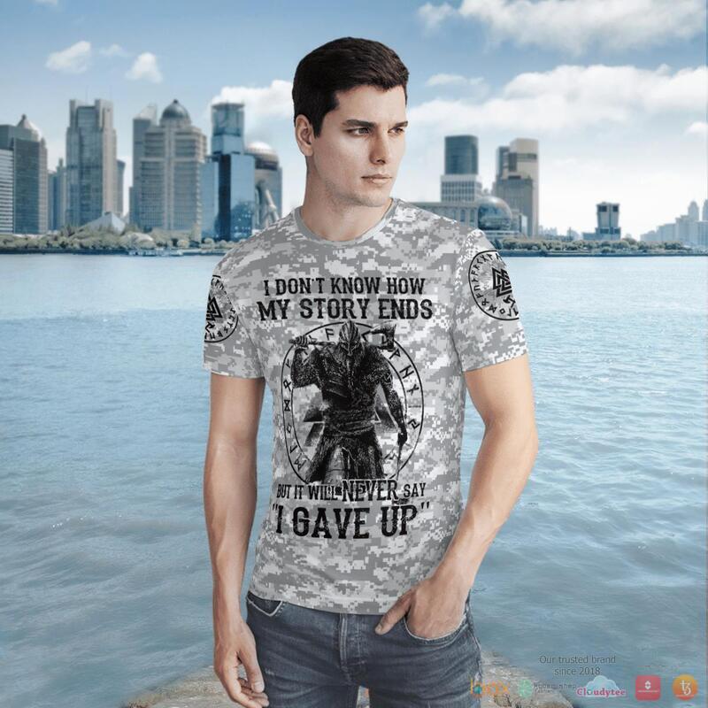 Viking Never Gave Up 3D Shirt Viking Never Gave Up 3D Shirt