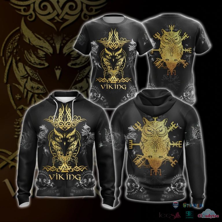 Viking-Norse-Owl-Unisex-3D-Hoodie-T-Shirt-1