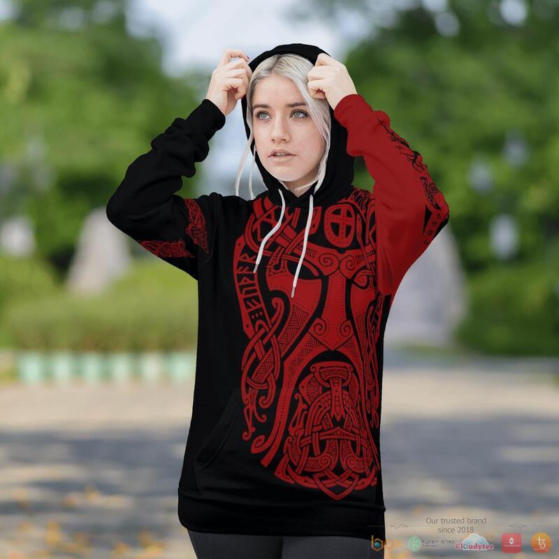 Viking Odin Art Bear Vegvisir 3D Shirt Viking Odin Art Bear Vegvisir 3D Shirt