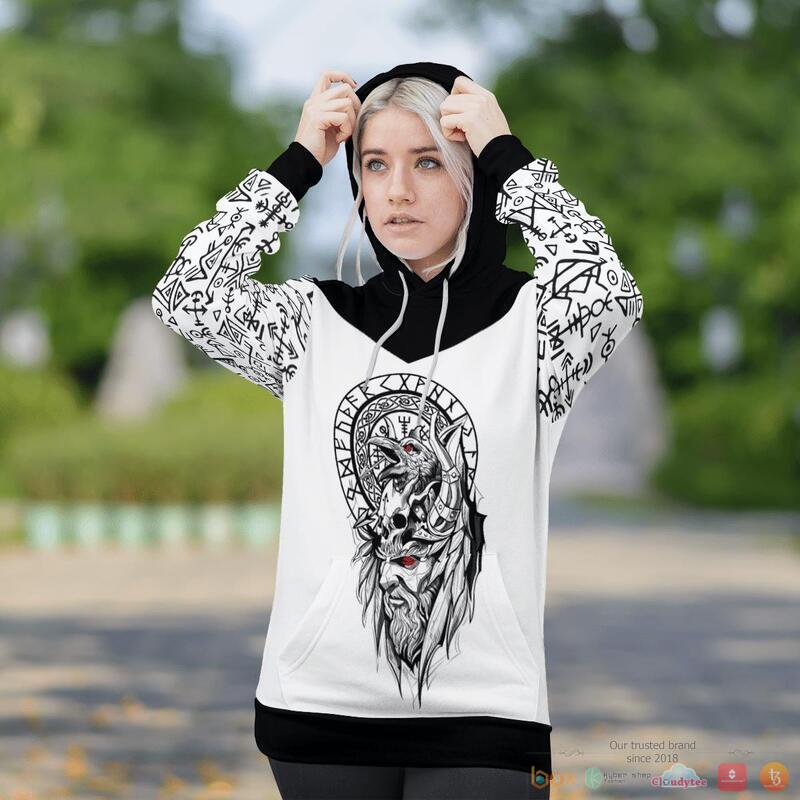 Viking Odin Raven Raven Vegvisir 3D Shirt Viking Odin Raven Raven Vegvisir 3D Shirt