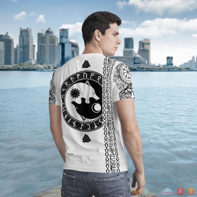 Viking Raven And Wolf 3D Shirt Viking Raven And Wolf 3D Shirt