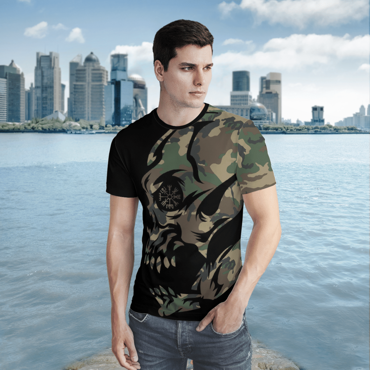 Viking Skull Camo 3D Shirt Viking Skull Camo 3D Shirt