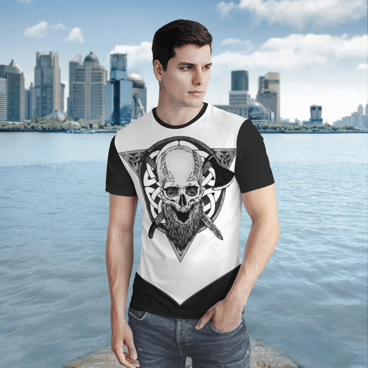 Viking Symbol Skull 3D Shirt Viking Symbol Skull 3D Shirt