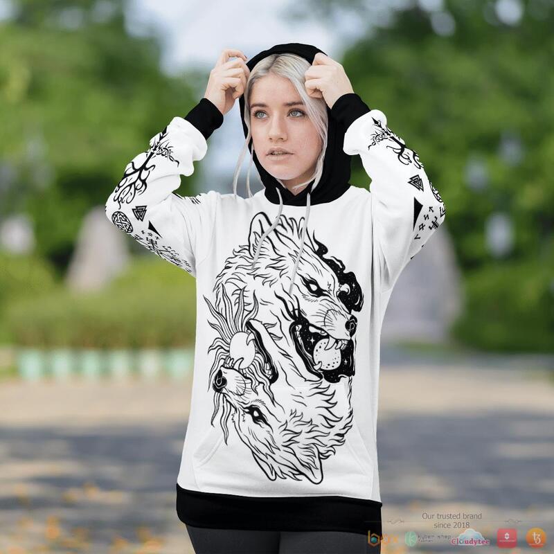 Viking The Sons Of Fenrir Hati And Skoll 3D Shirt Viking The Sons Of Fenrir Hati And Skoll 3D Shirt