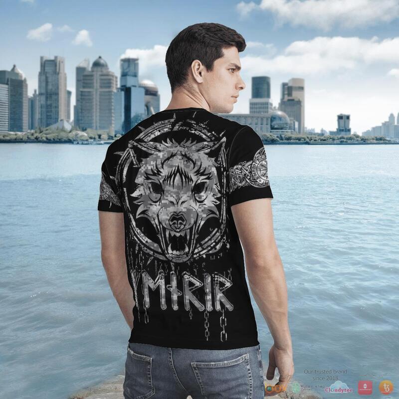 Viking Tree Of Life Fenrir Wolf 3D Shirt Viking Tree Of Life Fenrir Wolf 3D Shirt