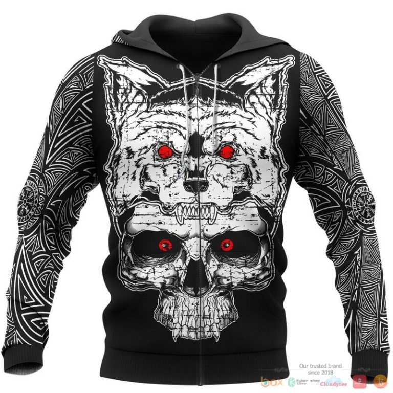 Viking-Wolf-Raven-3D-Shirt-Hoodie-3