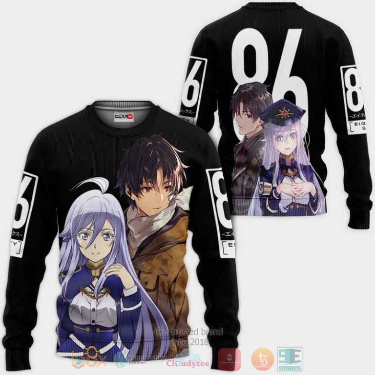 Vladilena-And-Shinei-86-Eighty-Six-Anime-3D-Hoodie-Bomber-Jacket-2