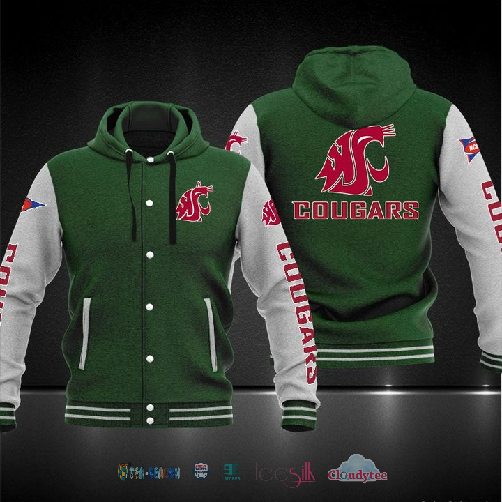 Washington State Cougars Baseball Hoodie Jacket Washington State Cougars Baseball Hoodie Jacket