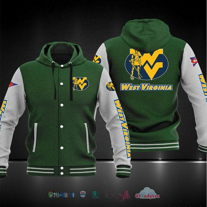 West Virginia Mountaineers Baseball Hoodie Jacket West Virginia Mountaineers Baseball Hoodie Jacket