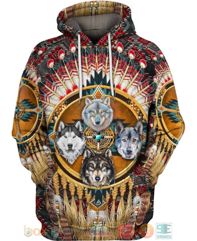 Wolf-Native-American-3D-Hoodie-1-1