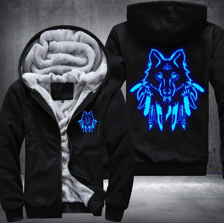Wolves-Native-American-Fleece-Hoodie-Jacket-2