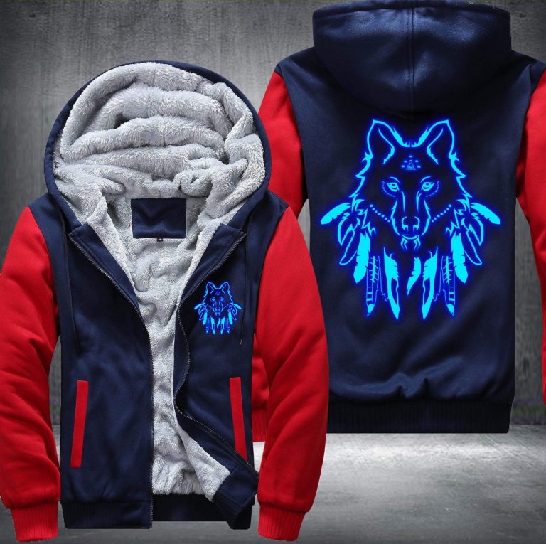 Wolves-Native-American-Fleece-Hoodie-Jacket-3