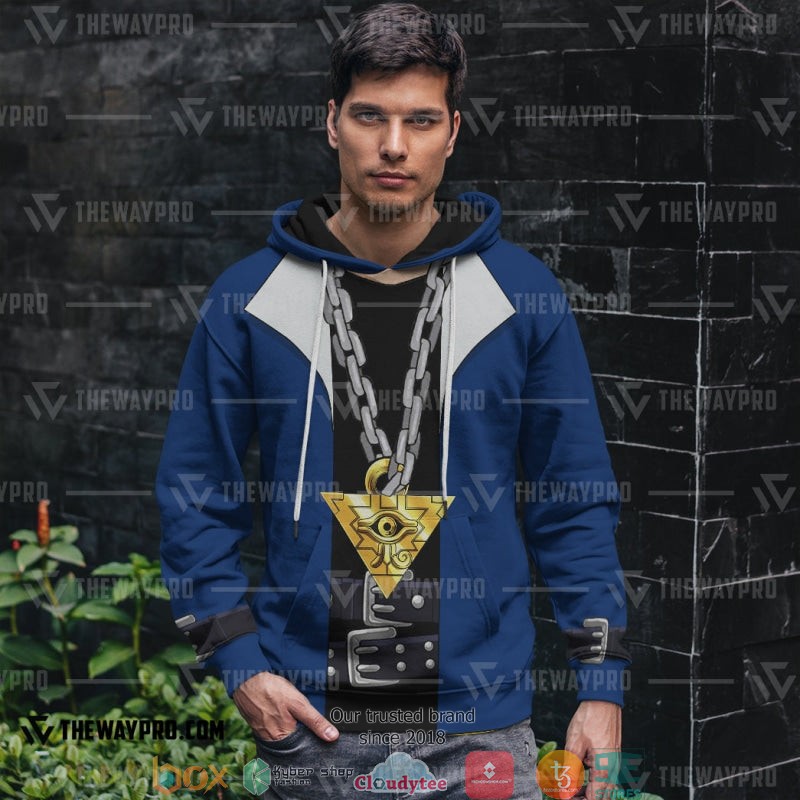 Yu Gi Oh Yugi Muto Blue Hoodie Yu Gi Oh Yugi Muto Blue Hoodie