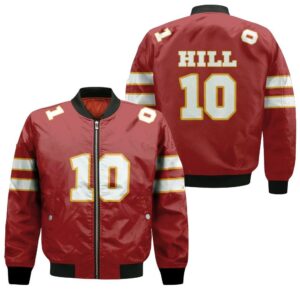10 Tyreek Hill Kannas City Jersey Inspired Style Bomber Jacket