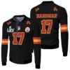 17 Mecole Hardmanl Kannas City 1 Jersey Inspired Style Bomber Jacket