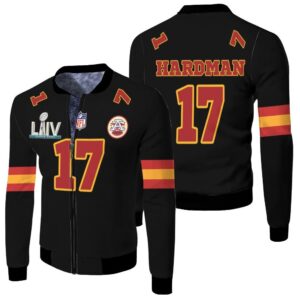 17 Mecole Hardmanl Kannas City 1 Jersey Inspired Style Bomber Jacket