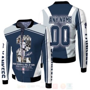 2020 Baseball Hall Of Fame Derek Sanderson Jeter New York Yankees 2 Personalized 3D Bomber Jacket